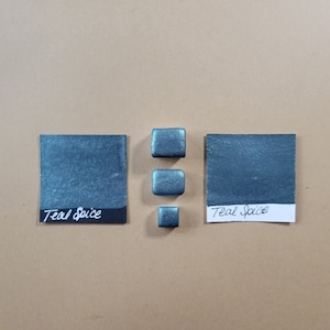 Handmade Watercolor Pans in Teal Spice
