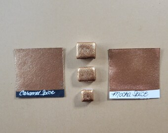 Handmade Watercolor Pans in Caramel Spice