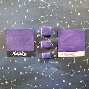 Handmade Metallic Watercolor Paint in Royalty