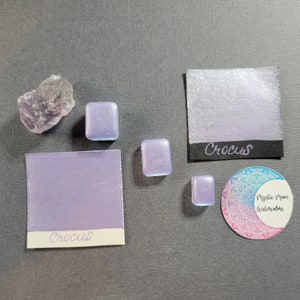 Handmade Metallic Watercolor Paint in Crocus!