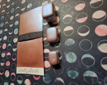 Handmade Metallic Watercolor Paint---Dusty Mauve!!-Art Supplies-Calligraphy-Hand lettering-Half pan,  quarter pan,  mini pan