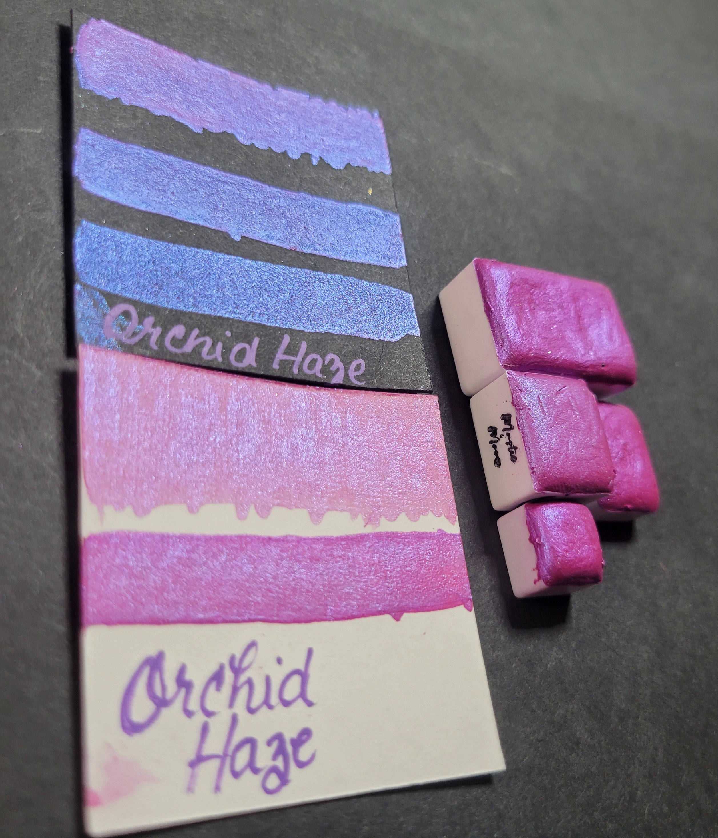 Handmade Metallic Watercolor Paint Pans in Orchid Haze Etsy