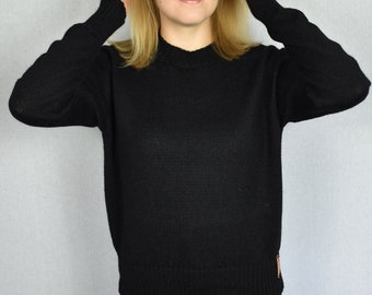 Knitted wool pullover for women, Alpaca sweater, Winter jumper