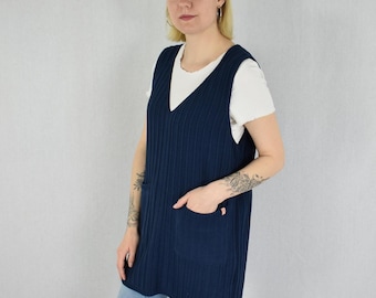 Knitted cotton tunic top, Women's organic sweater dress