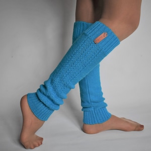 Alpaca leg warmers Knitted leg warmers for women  Warm long wool socks Knitted dance socks Knitted wool leg warmer flip flop yoga socks