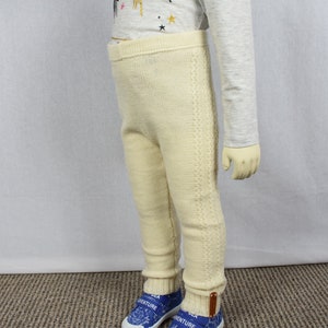 Knitted warm leggings Wool trousers for baby Knitted alpaca leggings for kid Winter skinny pants Warm sweatpants for newborn