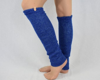 Mohair leg warmers Knitted leg warmers for women Warm long mohair socks Knitted dance socks Knitted mohair leg warmers flip flop yoga socks