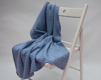 Couverture en alpaga tricoté pour lit de bébé Afghan en laine chaude pour bébé Wrap jeter couverture pour nouveau-né bébé douche cadeau garçon fille blanc rose bleu gris noir