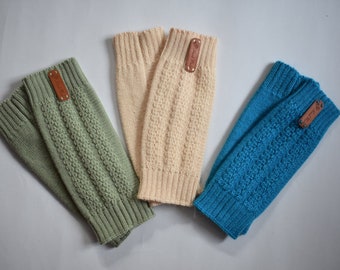 Scaldamuscoli lunghi lavorati a maglia per bambini Calzini caldi da yoga in alpaca Calzini da ballo in lana lavorati a maglia Copristivali per bambina bambino neonato grigio bianco nero