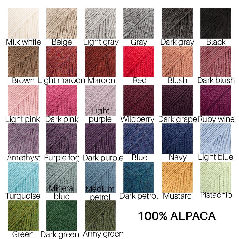 Knitted alpaca sweater for kid, Wool personalized pullover, Winter jumper image 9