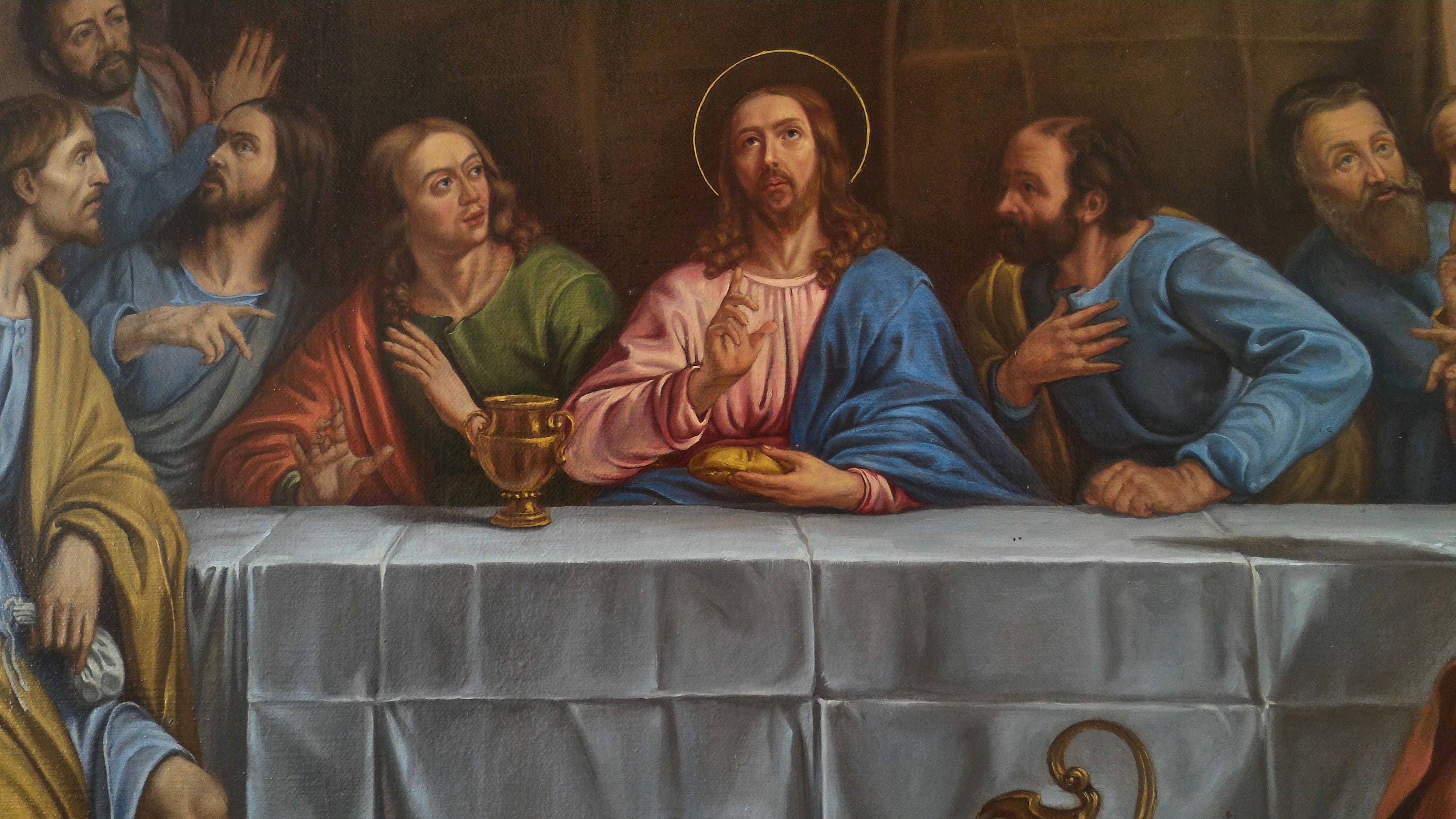 Last Supper oil on canvas Orthodox icon Last Supper Home decor | Etsy