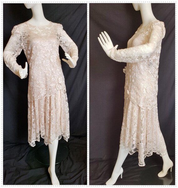 Roaring 20's Lace Flapper Dress