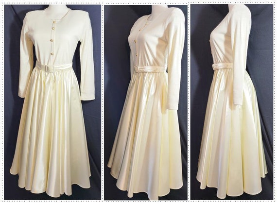 Mr. MORT Satin and Knit Fancy, Dancy DRESS