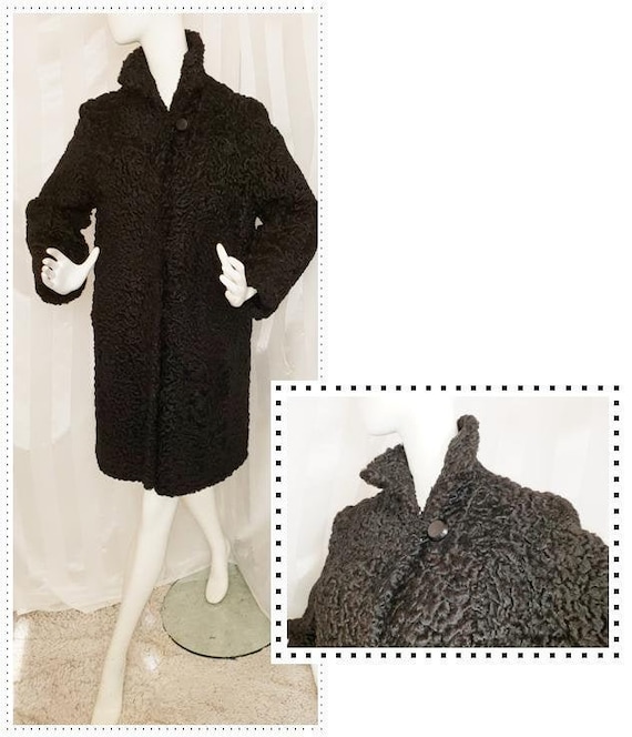 Persian Curly Lamb Coat - 1930's - 40's