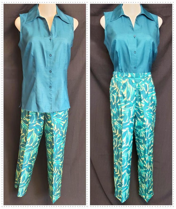 CASUAL Crop Pants & Blouse Set
