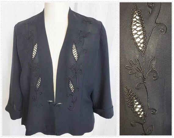 1930's - 40's Avant Garde Elegant Evening Jacket