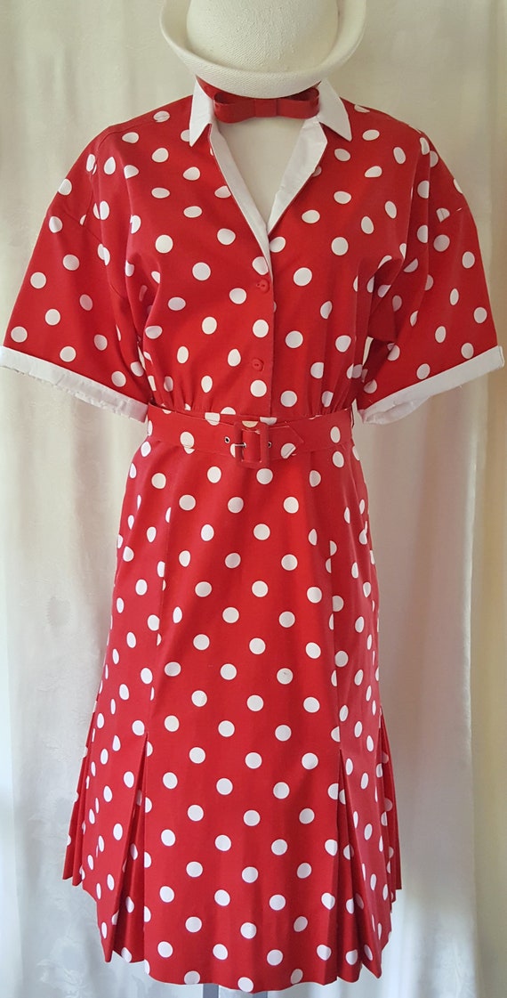 HAPPY Polka Dot Dress 1960's