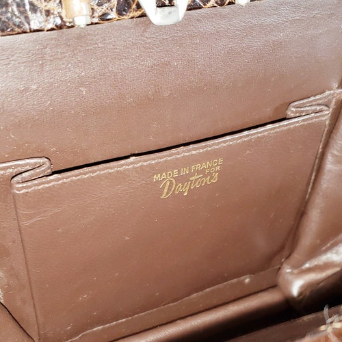 Alligator shops Petite Purse, Made in France for DAYTON'S 1940's
