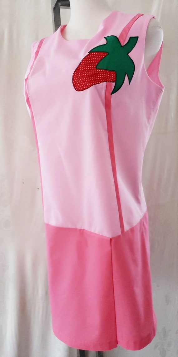 STRAWBERRY Delight Coulotte Dress 1960's