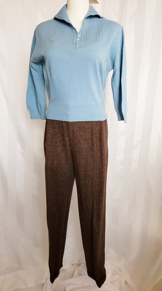 MAD MEN-Style Sweater & Slacks Set 1960's