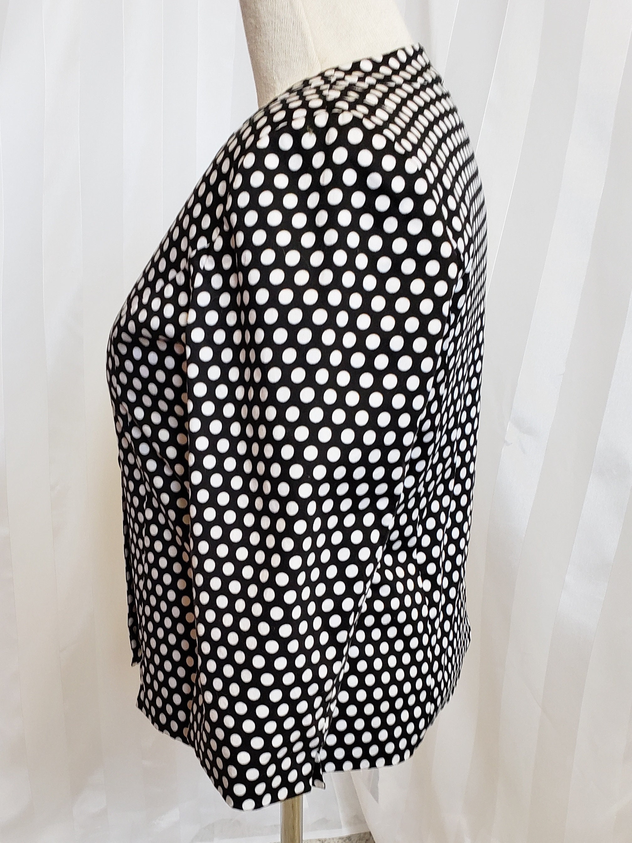 Laura Ashley Happy Black & White Polka Dot JACKET | Etsy