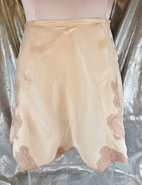 1920's Bryn Mawr "Tap Pants" Silk Charmeuse Pantie