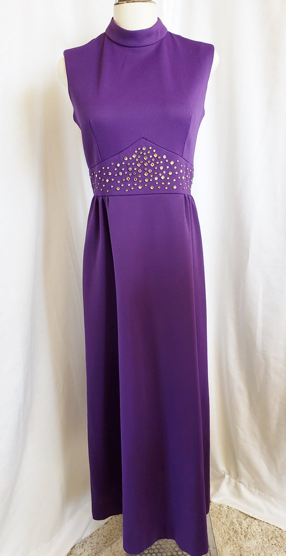 royal purple gown