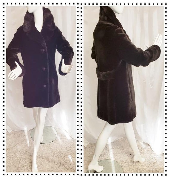 Borgazia Plush Car Coat - Mid-Century