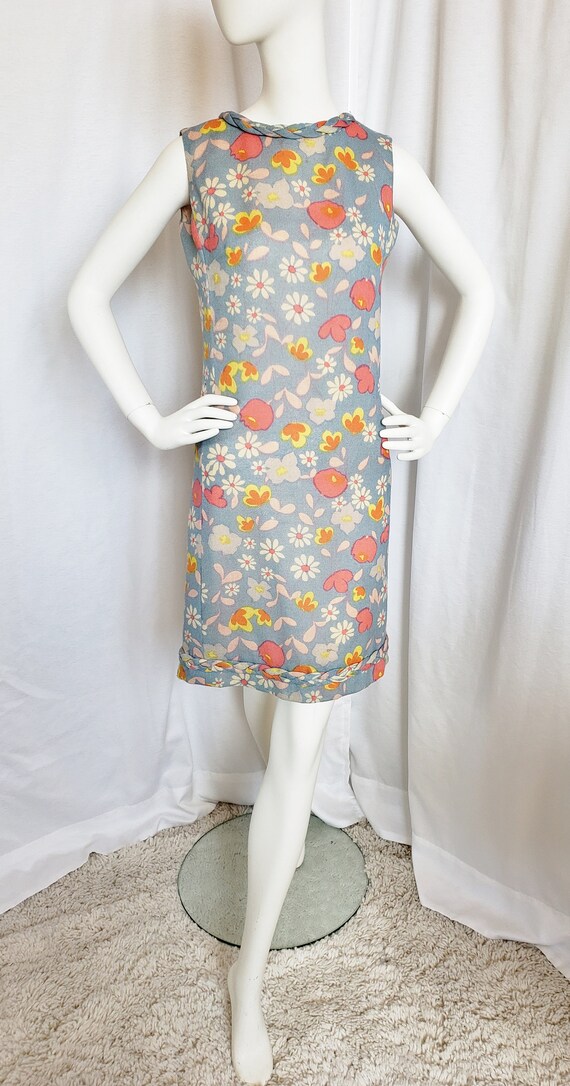 PECK & PECK Flower Power MOD 1970's Dress