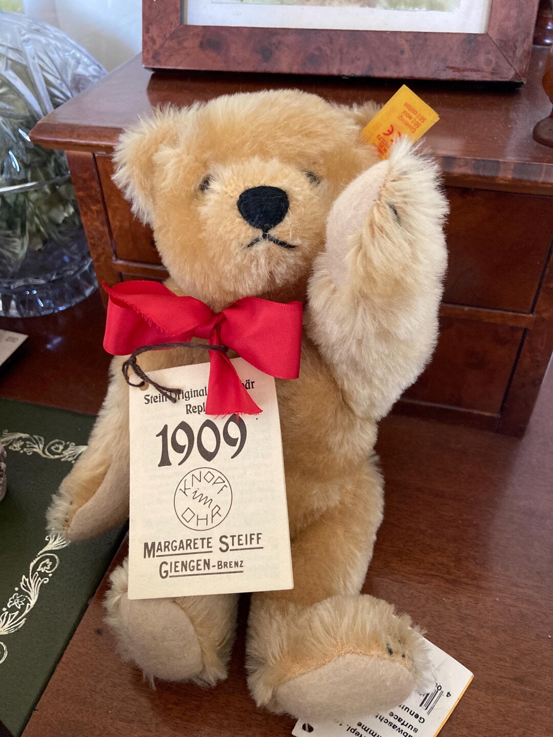 Vintage Steiff Teddy Bear 1909 EAN406201 - Etsy New Zealand