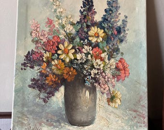 Classic Flower #12 - 12x16, 100% Hand Painted Oil Painting on