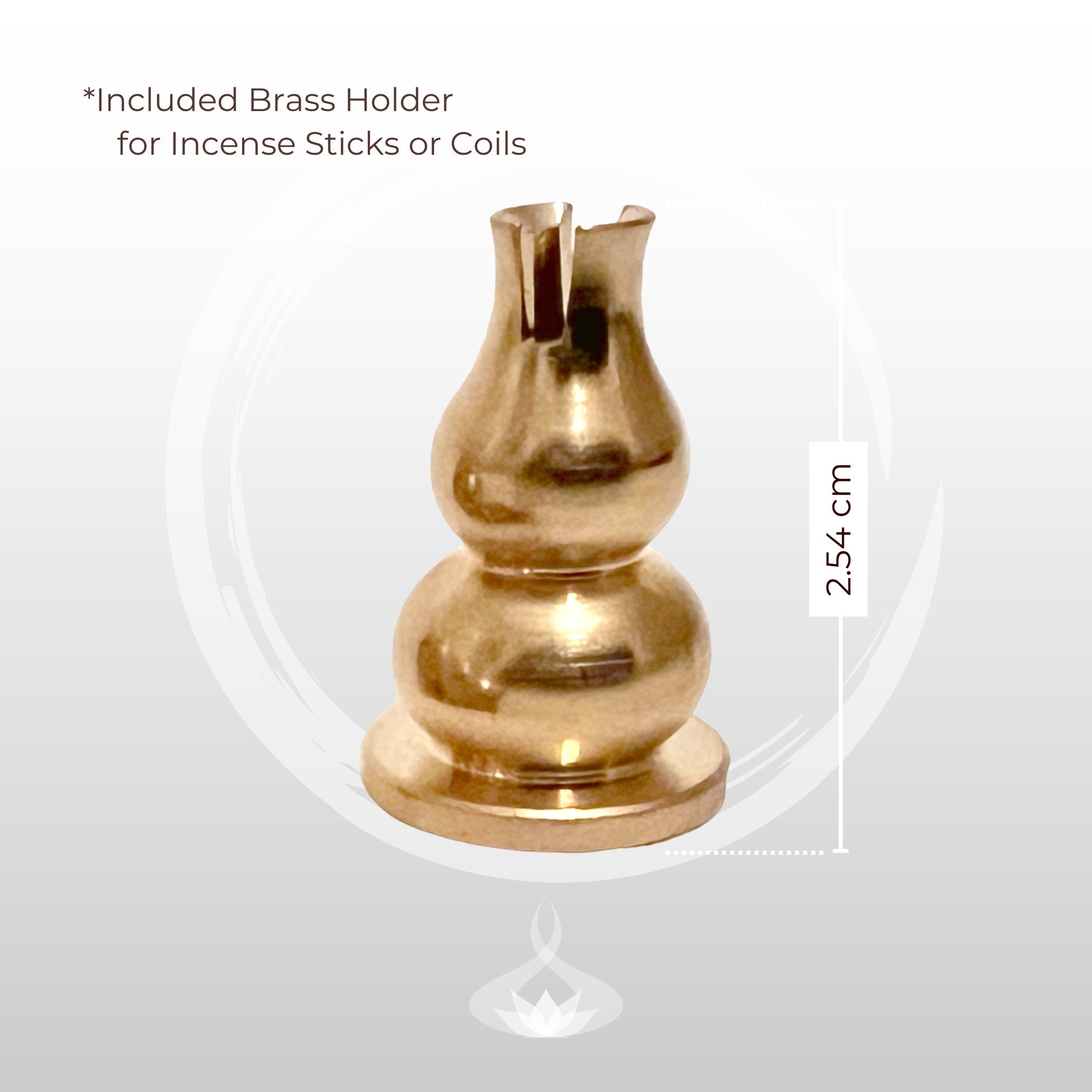 Agarwood Incense Sticks in Wooden Carrier With Brass Incense Holder