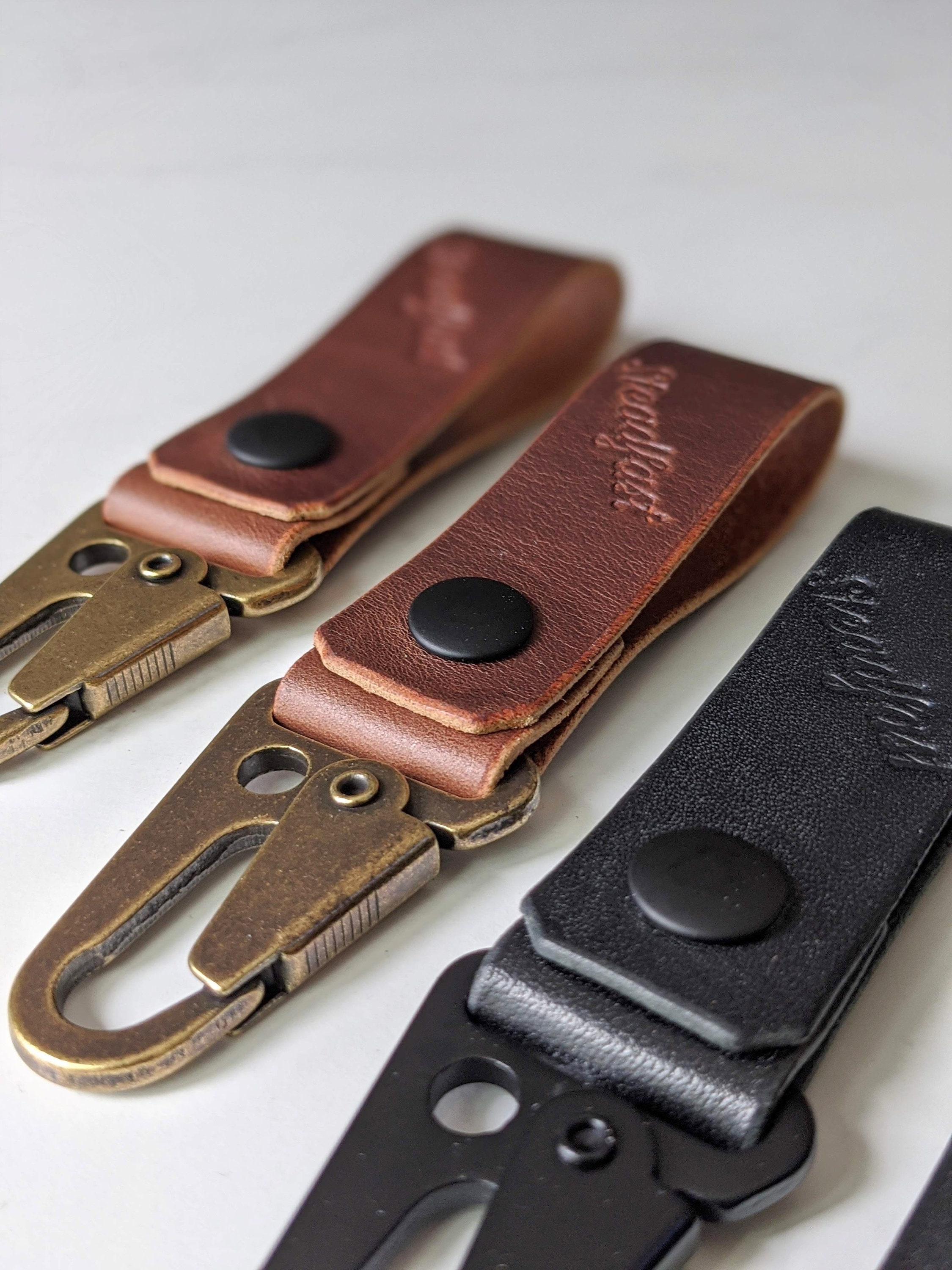 Snap Key Fob Key Chain Keys Clasp Leather Mens gifts Under 50 Etsy