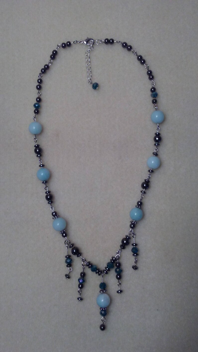 AmazoniteHematite Necklace