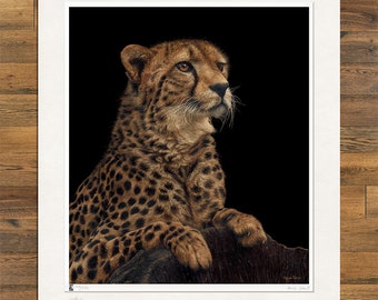 Wildlife Art Print, Cheetah