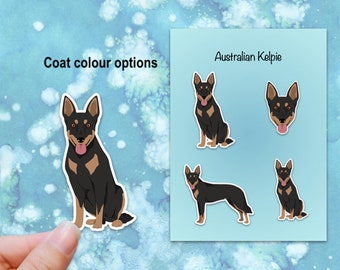 Australian Kelpie Vinyl Sticker Set