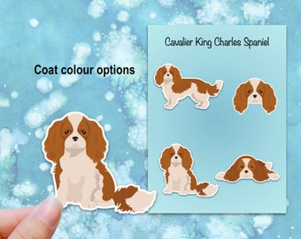 Cavalier King Charles Spaniel Vinyl Sticker Set