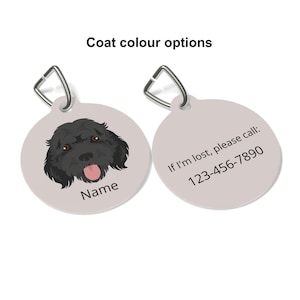 Cockapoo (Cocker Spaniel/Poodle mix) ID Tag Personalized