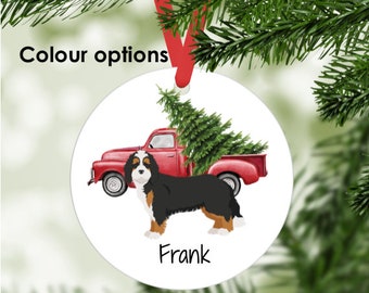 Bernedoodle ornament personalized