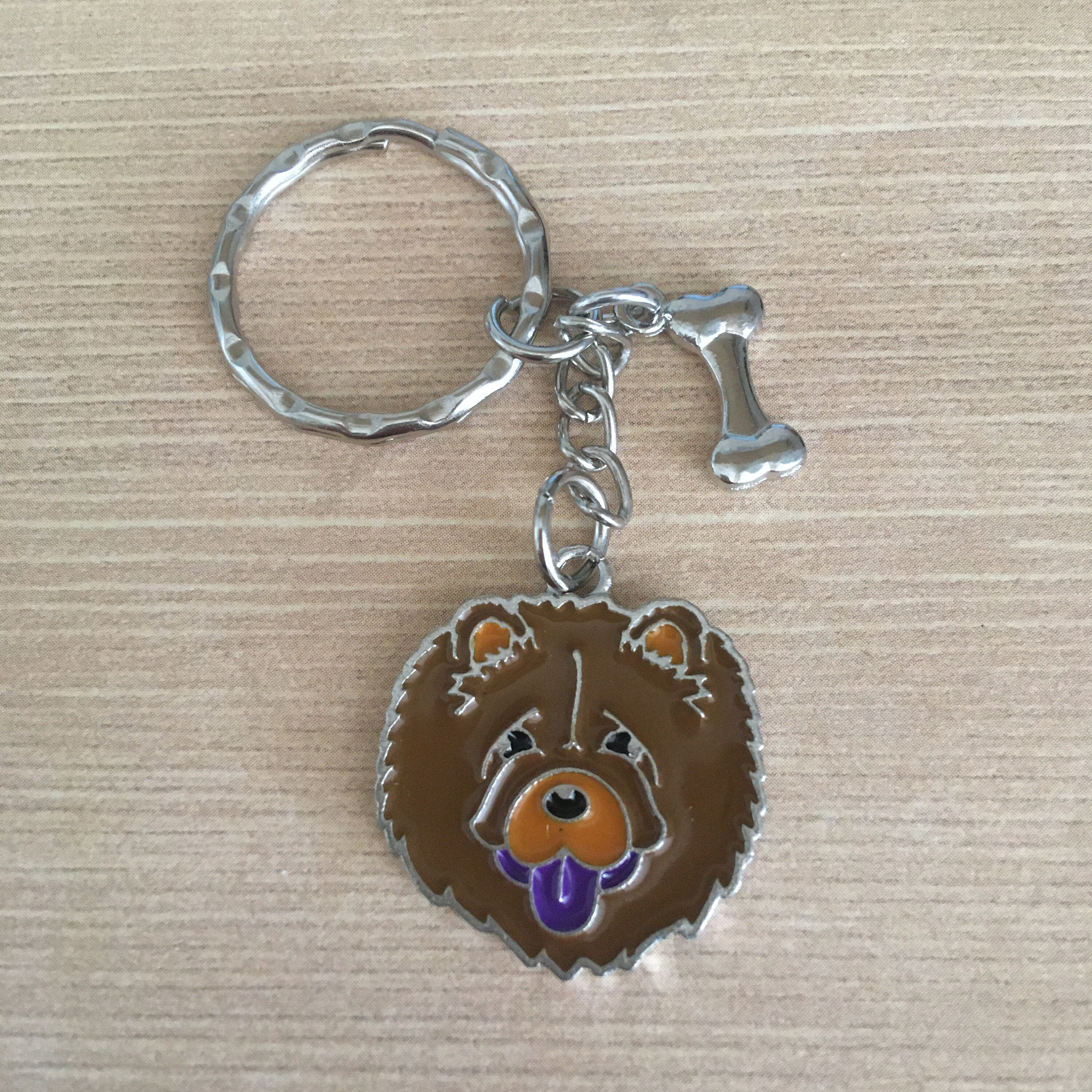 Chow Chow Head Enamel Keychain Etsy Singapore