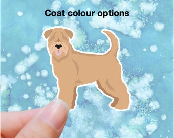 Soft Coated Wheaten Terrier Vinyl Sticker Set