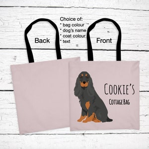 English Cocker Spaniel tote bag personalized