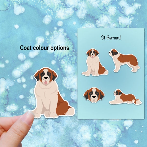 St Bernard Vinyl Sticker Set