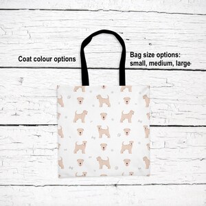 Soft-coated Wheaten Terrier pattern tote bag