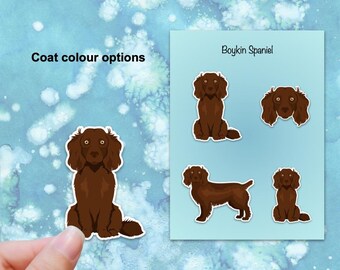 Boykin Spaniel Vinyl Sticker Set