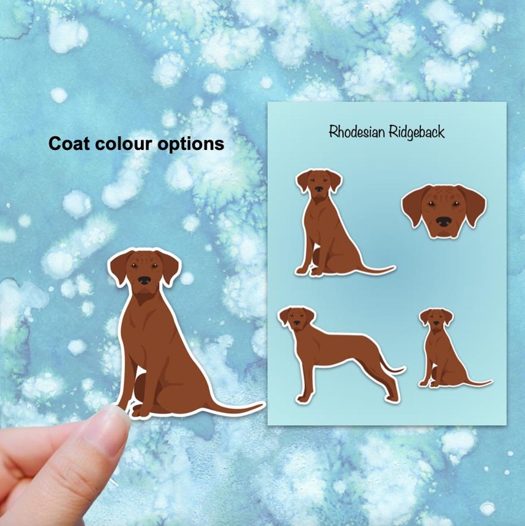 Rhodesian Ridgeback Vinyl Sticker Set - Etsy