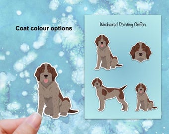 Wirehaired Pointing Griffon Vinyl Stickers