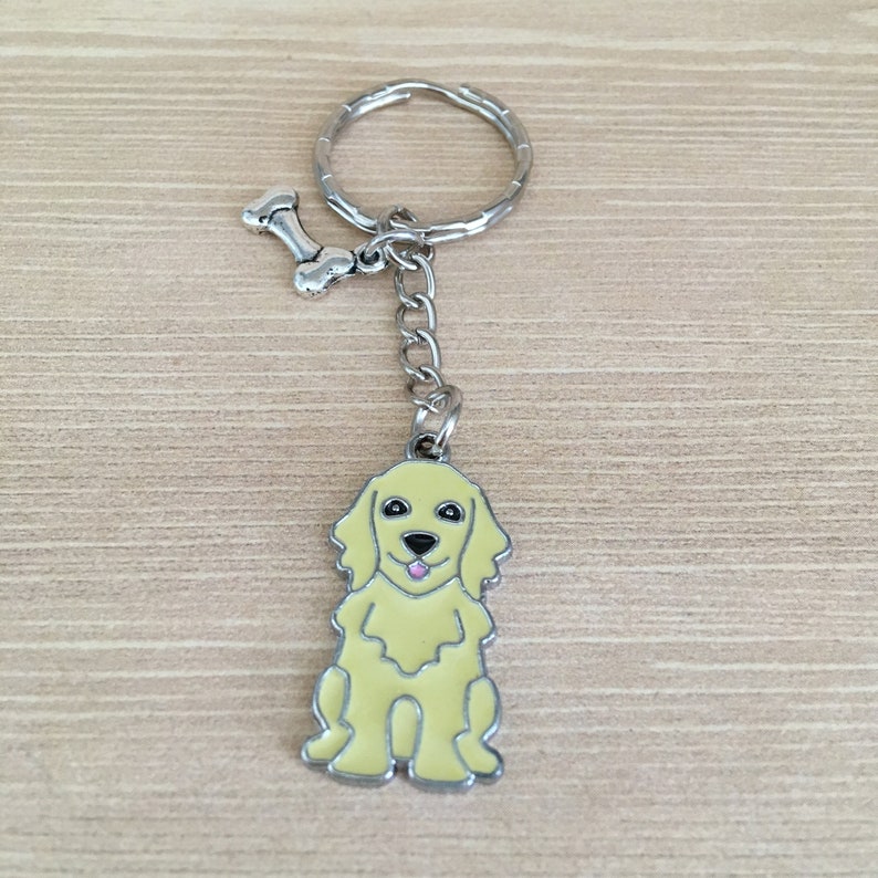 golden retriever key chain
