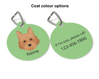 Australian Terrier ID Tag Personalized