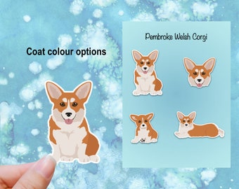Pembroke Welsh Corgi Vinyl Sticker Set